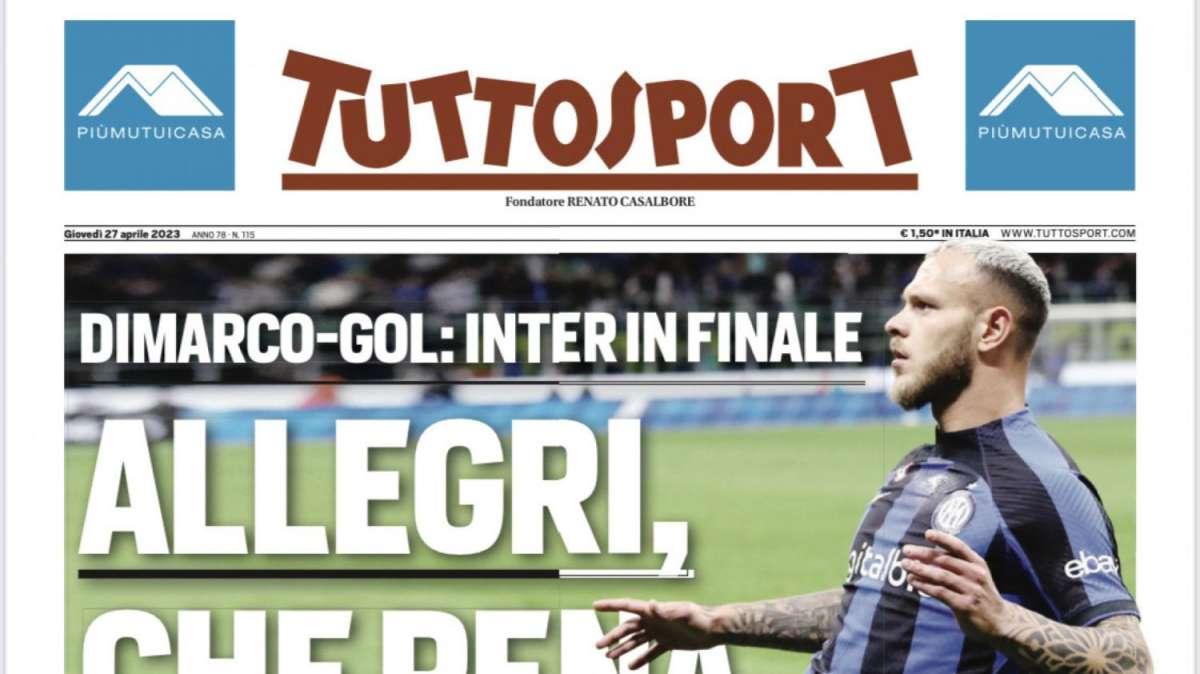 PRIMA PAGINA - Tuttosport: "Allegri, che pena"