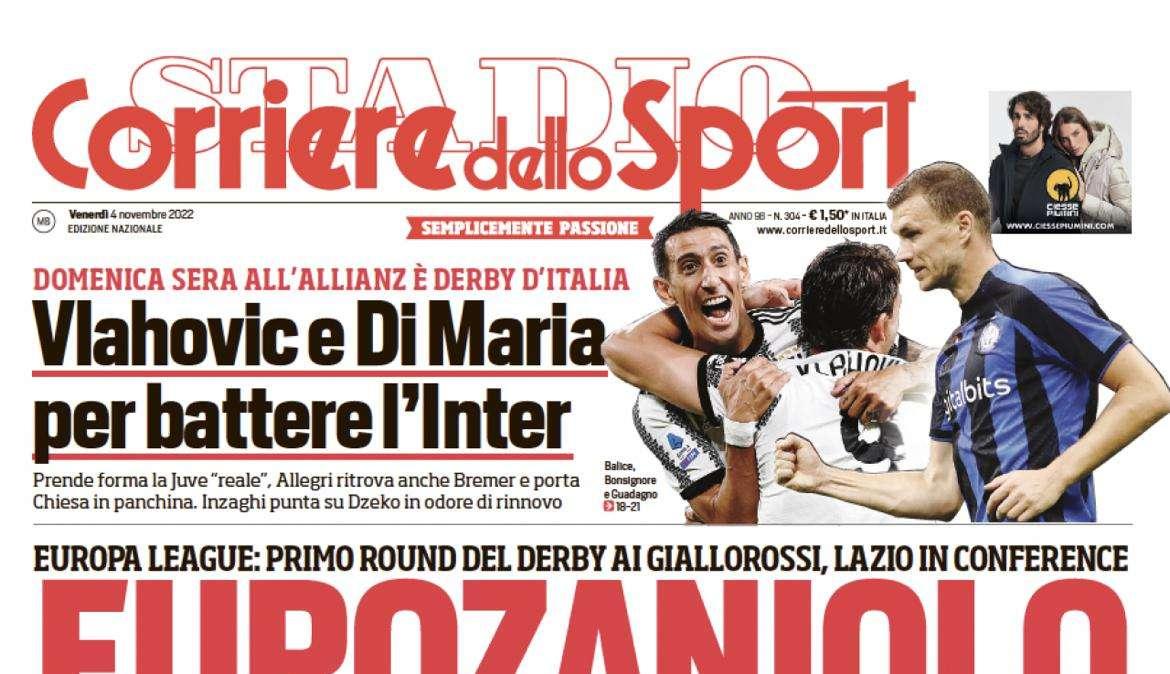 PRIMA PAGINA - Corriere dello Sport: “EuroZaniolo” 