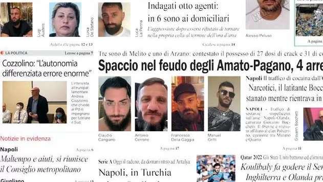 Cronache di Napoli titola: "Demme vuole l'addio"