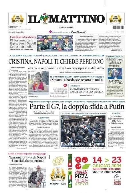 Il Mattino: "Di Lorenzo, resta il gelo con il Napoli: Conte non molla"