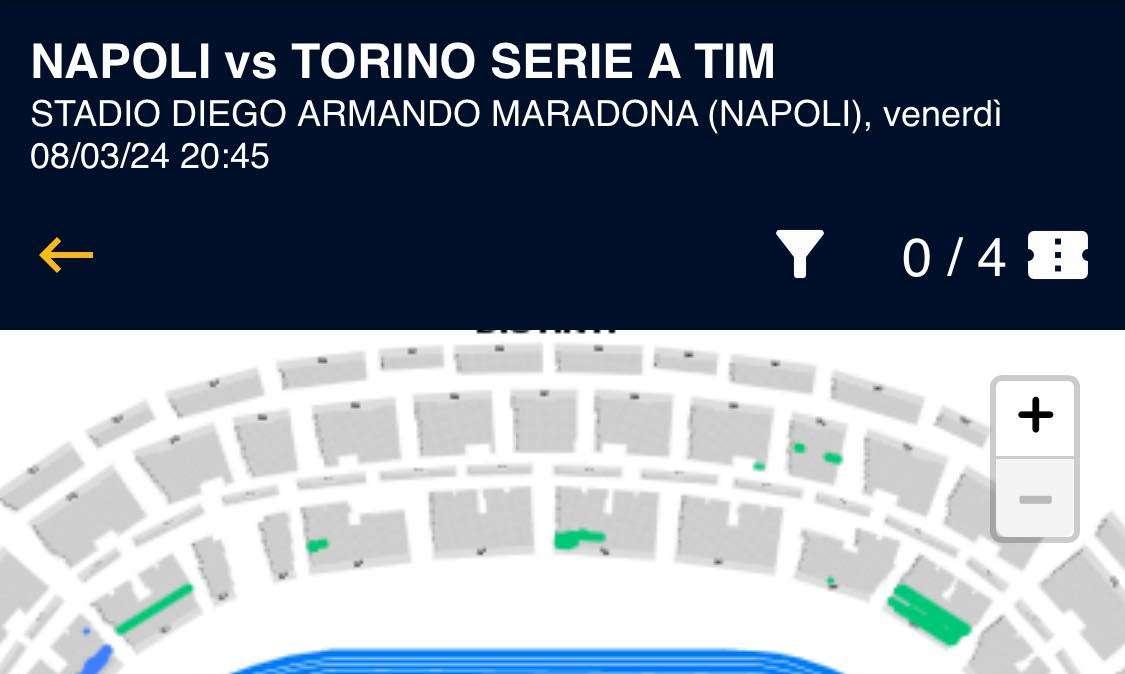 FOTO - Napoli-Torino verso il pienone: ultimi biglietti per Curve inferiori e Distinti
