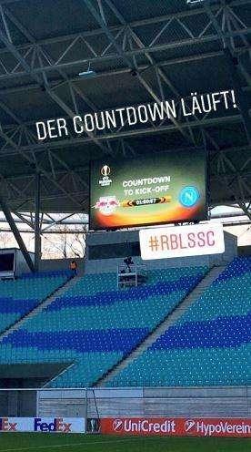 FOTO - Lipsia-Napoli, parte il countdown alla Red Bull Arena: lo scatto dall'interno dello stadio