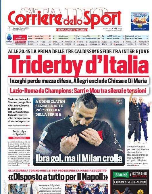 PRIMA PAGINA - CdS e le parole di Spalletti: "Disposto a tutto per il Napoli!"