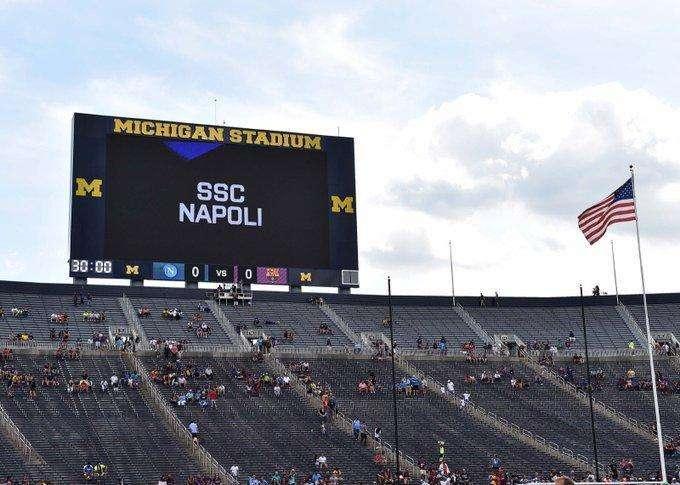 Napoli-Barcellona, il dato ufficiale sugli spettatori presenti al Michigan Stadium