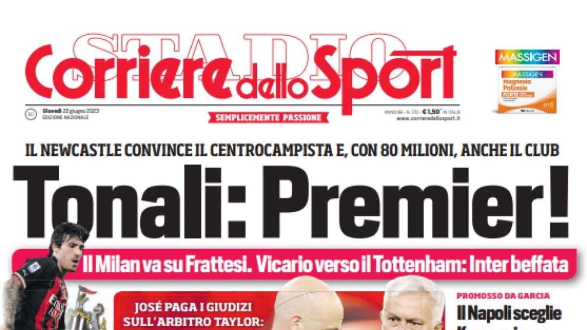 PRIMA PAGINA - CdS: "Il Napoli sceglie Koopmeiners"