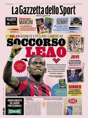 La Gazzetta dello Sport: "Milan, che guai: Rabiot e Pulisic ko"