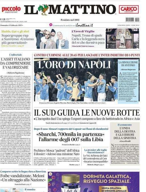 Il Mattino in vista della gara con l'Udinese: "L'oro di Napoli"