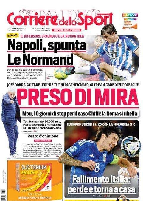 PRIMA PAGINA - CdS Campania: "Napoli, spunta Le Normand"