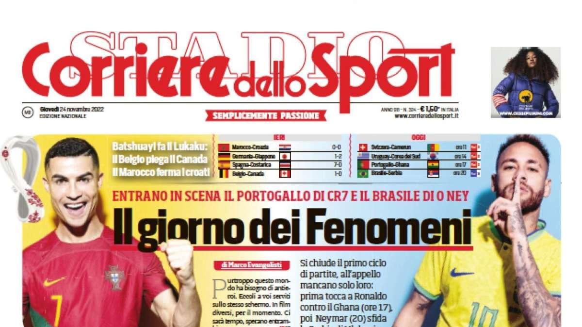 PRIMA PAGINA - Corriere dello Sport: "Mai dire Banzai"