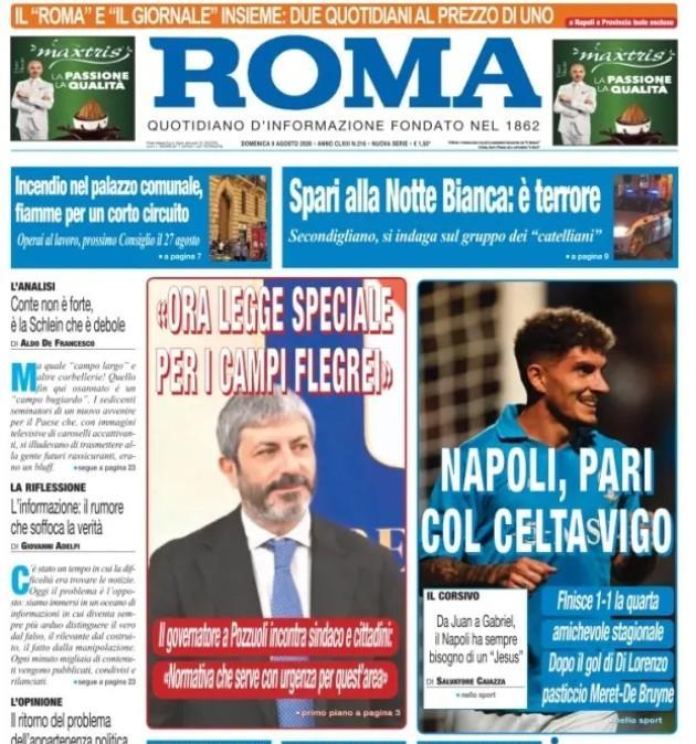 Il quarto test finisce 1-1, Il Roma: "Napoli, pari col Celta Vigo"