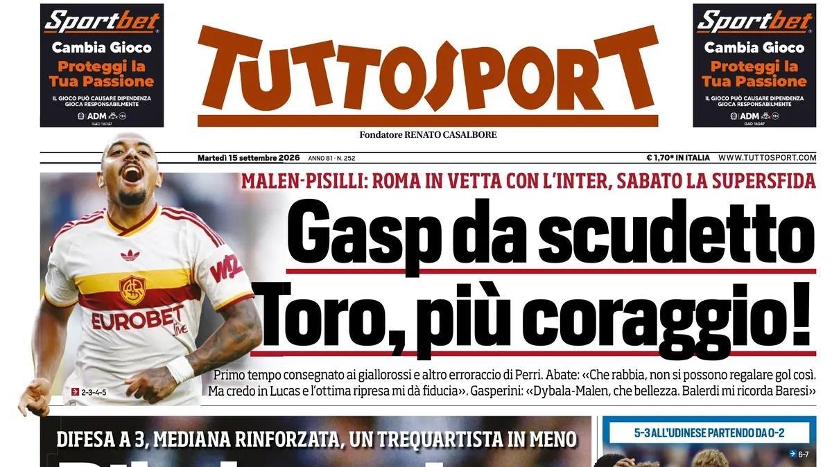Spalletti sotto accusa, Tuttosport: "Ribaltone Juve"