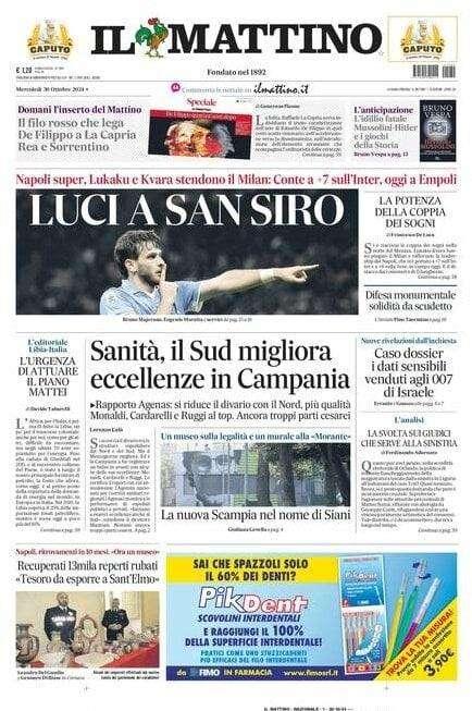 Il Mattino: "Luci a San Siro"