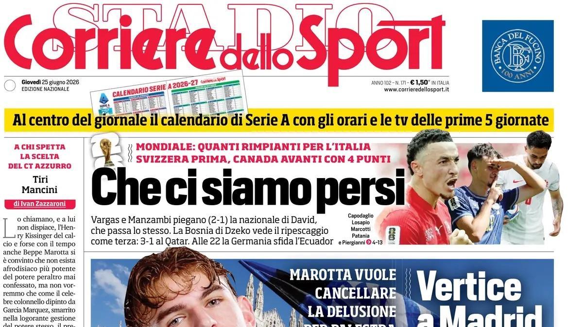 Calciomercato Napoli, Corriere dello Sport: "Aurelio pensa a tre acquisti per Allegri"