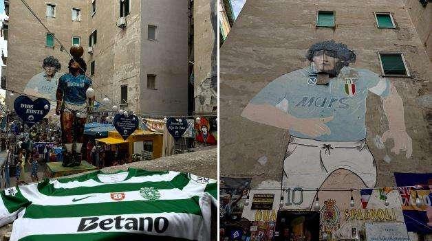 "Missione Napoli": Sporting in giro per la città, dal murale di Diego a Spaccanapoli