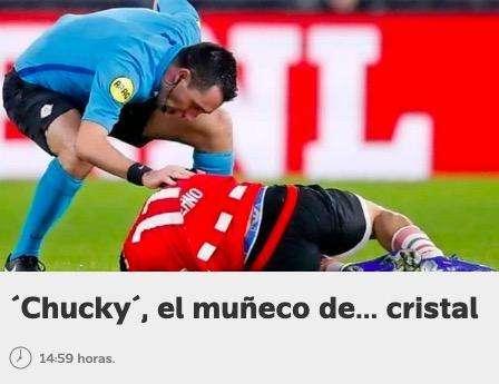 FOTO - Infortunio Lozano, i media messicani: "Chucky, la bambola di cristallo: 4 infortuni in 8 partite"
