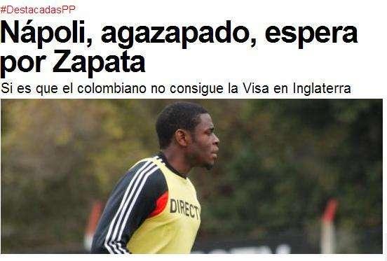 Dall'Argentina - Il Napoli si fionda su Duvan Zapata: raggiunto l'accordo per un quinquennale, si attendono notizie da Londra