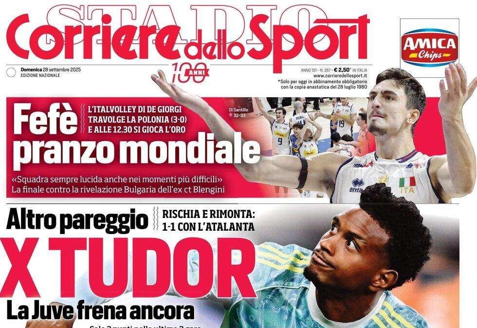 Corriere dello Sport titola: "Milan-Napoli, il centro del potere"