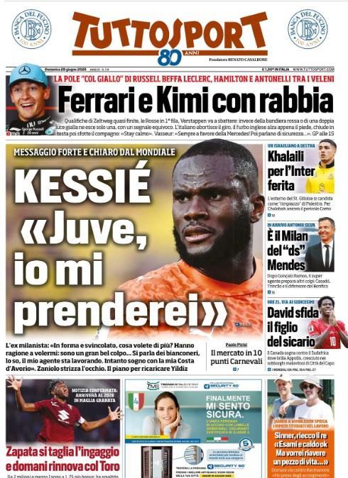 Ramos dopo Amorim, Tuttosport: "E' il Milan del ds Mendes"