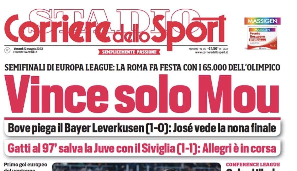PRIMA PAGINA - Corriere dello Sport: “Festa vietata: Napoli a Monza senza tifosi”