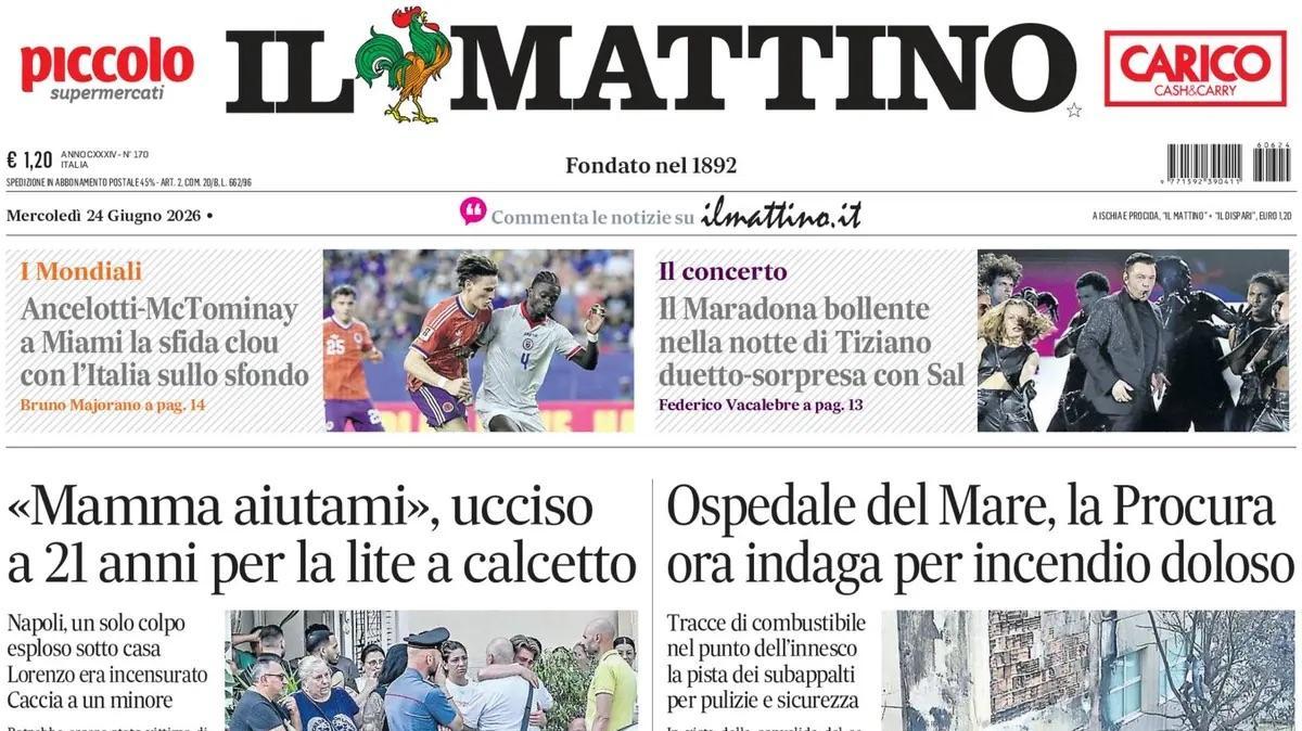 Incroci Mondiali, Il Mattino: "Ancelotti-McTominay, a Miami la sfida clou con l'Italia sullo sfondo"