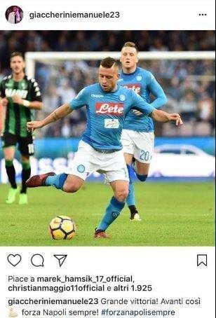 FOTO - Giaccherini esulta su Instagram: "Grande vittoria, avanti così!"