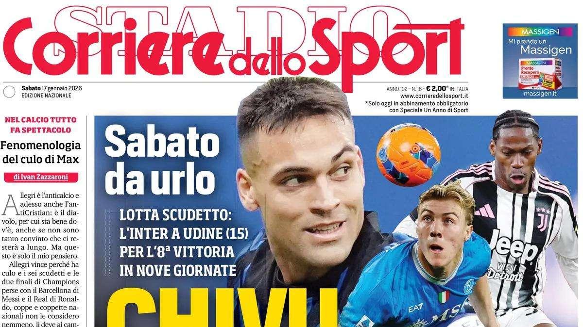 Corriere dello Sport: "Chivu fa paura. Napoli, da Grosso a En-Nesyri"