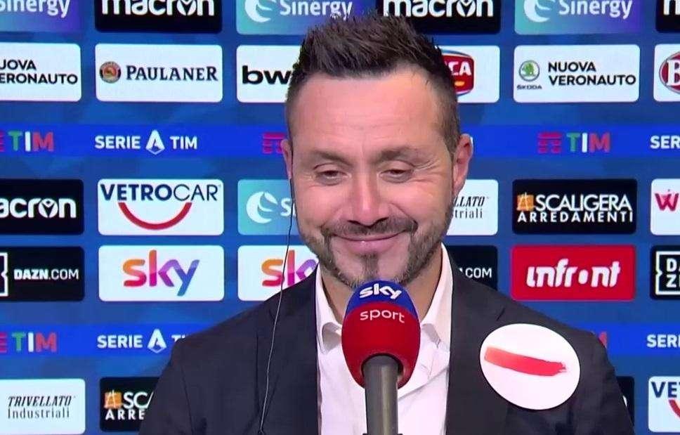 Sassuolo, De Zerbi su Napoli-Milan: "Per chi tifo? Per il Brescia"