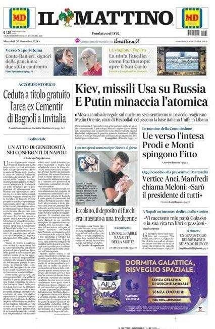 Il Mattino: "Conte-Ranieri, signori della panchina: due stili a confronto"