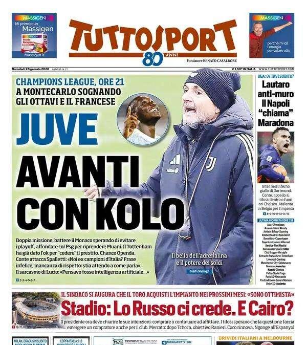 Tuttosport: "Champions, il Napoli 'chiama' Maradona"