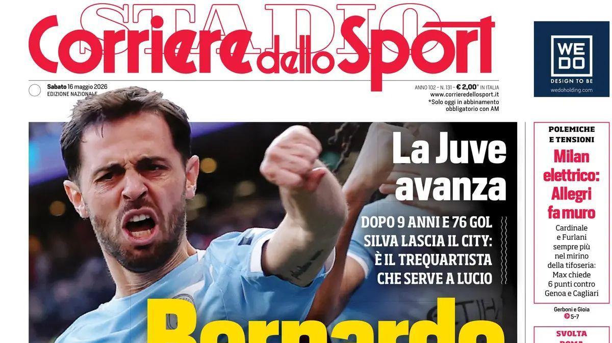 Il Napoli a Pisa, Corriere dello Sport-Stadio: "Conte mai terzo in Serie A"
