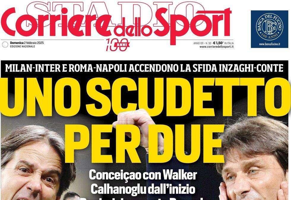 Corriere dello Sport: "Uno Scudetto per due! Napoli-Saint-Maximin: ci siamo"