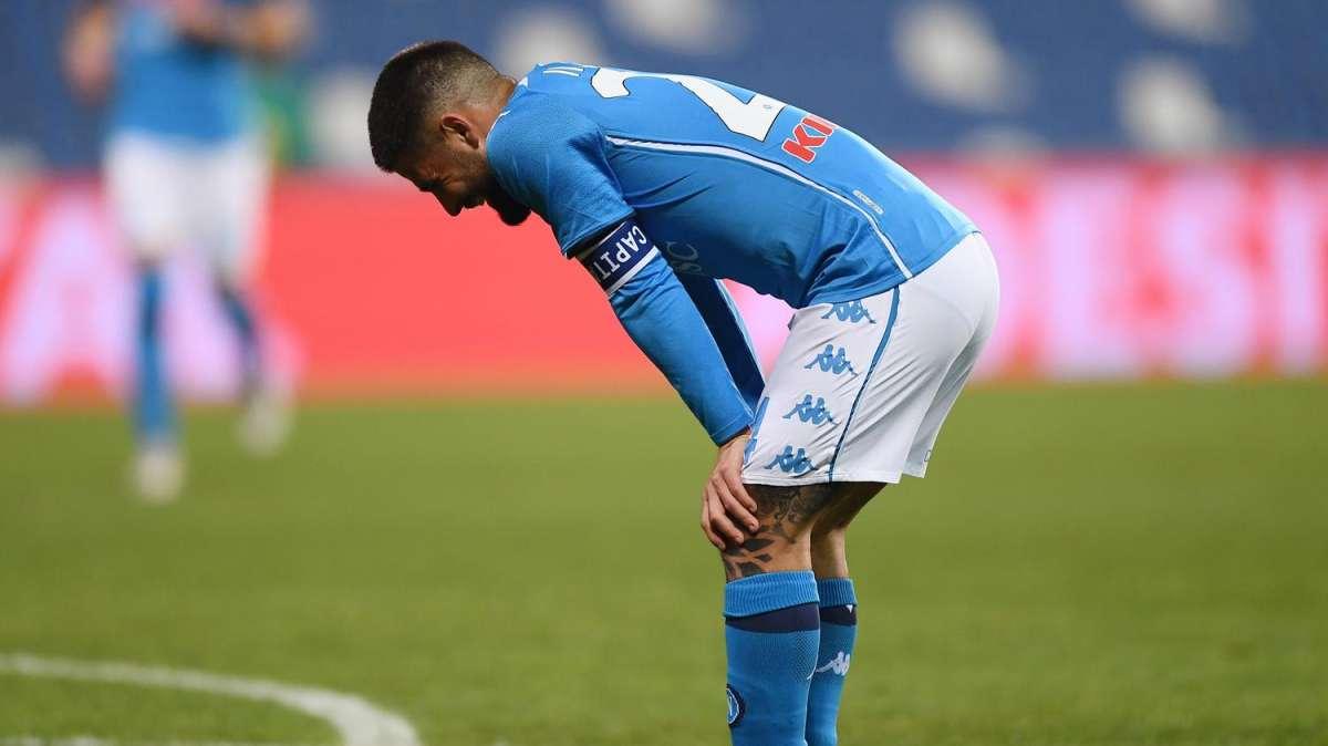 Dazn - Insigne infuriato: calcia una bottiglietta, battibecco con compagni e Gattuso