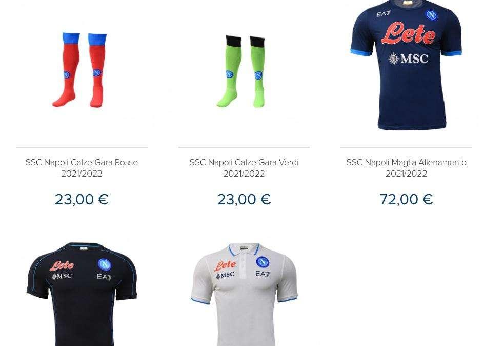 FOTO - Web store Sscn, disponibili altri prodotti: in vendita maglia d'allenamento e polo