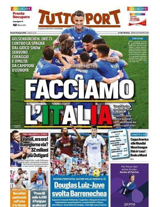 Tuttosport: "Buongiorno via? 32 milioni più Ostigard"