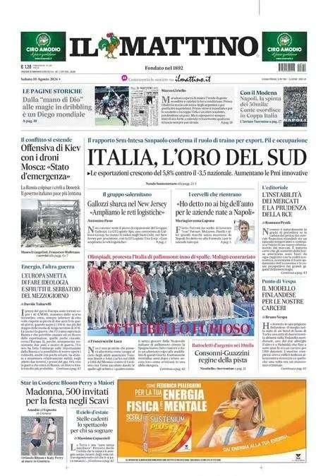 Il Mattino: "Napoli, la spinta dei 50mila: Conte esordisce in Coppa Italia"