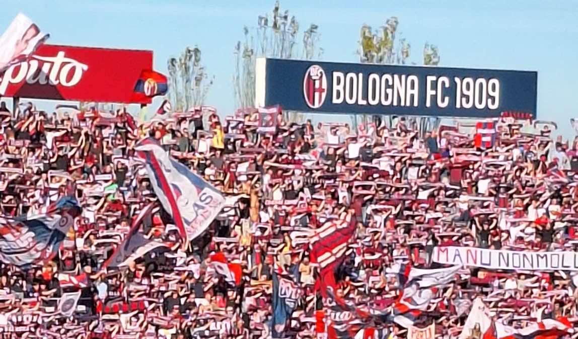 Rinvio Bologna-Milan, lo striscione di risposta della curva rossoblù