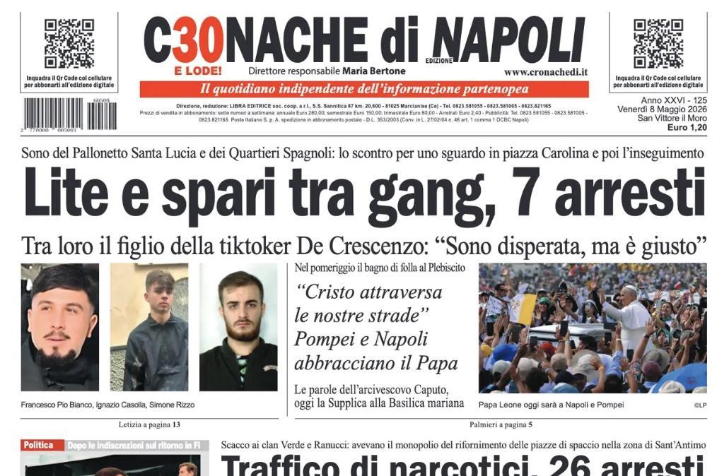 Cronache di Napoli: "Summit incrociati: martedì il possibile incontro tra Conte e AdL"