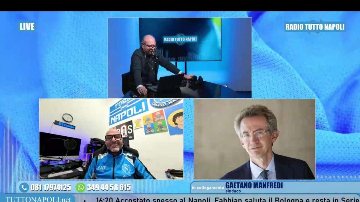 Sindaco Manfredi a Radio Tutto Napoli: "Presto cittadinanza per ADL! Su restyling Maradona e nuovo stadio..."