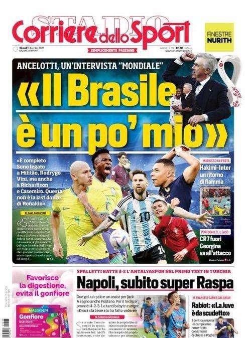PRIMA PAGINA - CdS Campania: "Napoli, subito super Raspa"