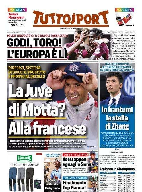 Tuttosport: "Godi, Toro! L'Europa è lì"