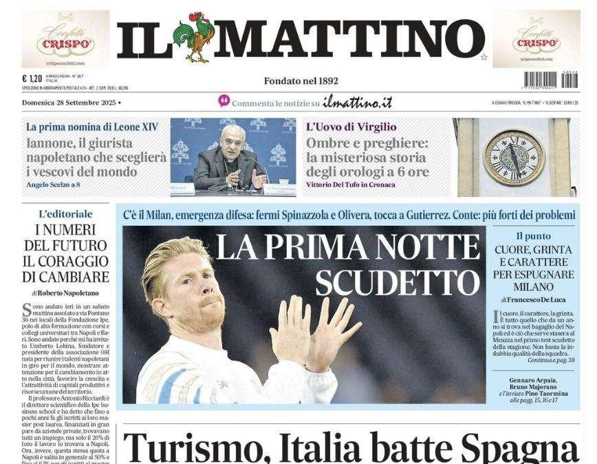 Il Mattino: "La prima notte Scudetto"