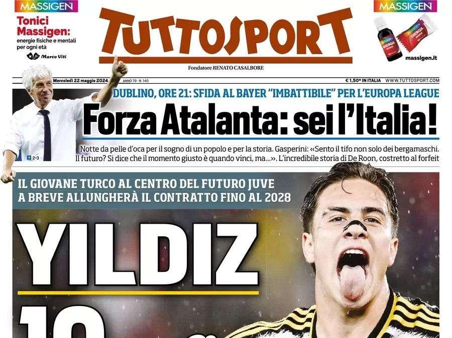 Tuttosport: "Forza Atalanta: sei l'Italia!"