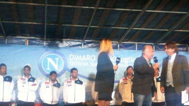 Duro lavoro per la squadra sotto gli occhi di De Laurentiis: "Amo il Trentino e la sua gente"