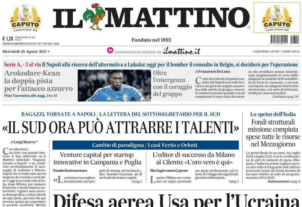Il Mattino: "Arokodare-Kean, la doppia pista per l'attacco azzurro"