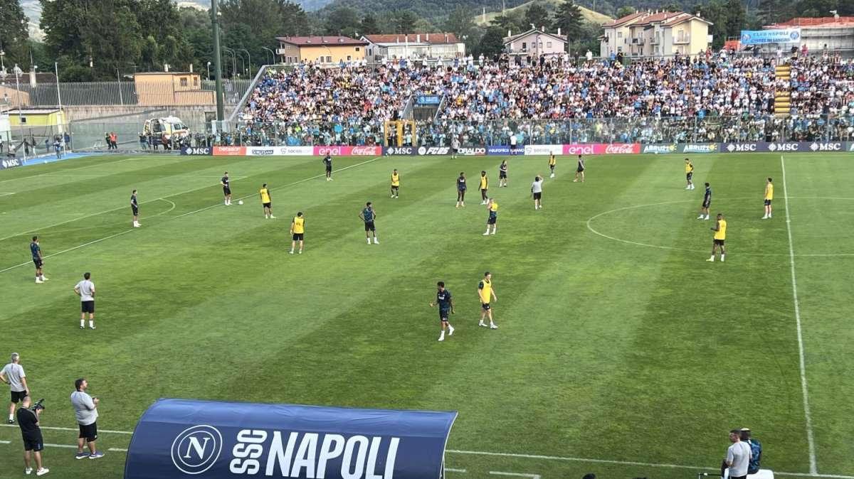 Castel di Sangro, day 3: sessione pomeridiana, esercitazione su pressing e tiri in porta contro diversi moduli