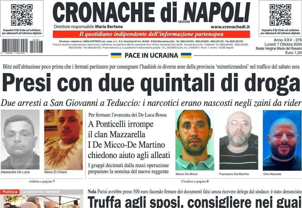 Cronache di Napoli: "Napoli comanda, ora i big match per capire se è da scudetto"