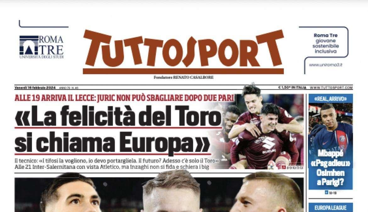 PRIMA PAGINA - Tuttosport: “Mbappè: ‘PSG adieu’. Osimhen a Parigi?”