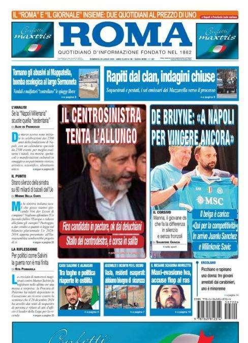 Il Roma apre con le parole di De Bruyne: "A Napoli per vincere ancora"