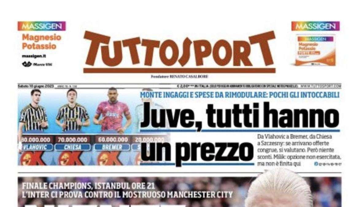 PRIMA PAGINA - Tuttosport: “Niente paura”