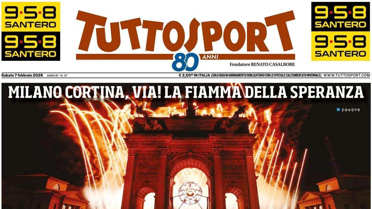 Tuttosport: "Riaccendete i nostri cuori con la fiamma della speranza!"